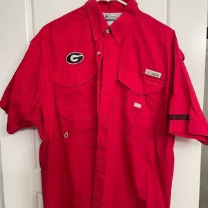 UGA Columbia PFG short sleeve shirt